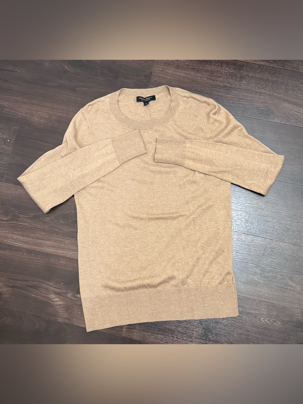 Banana Republic Women's silk cashmere Scoop Neck Sweater - Camel